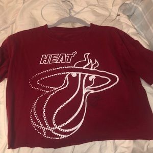 Vintage Miami Heat crop top